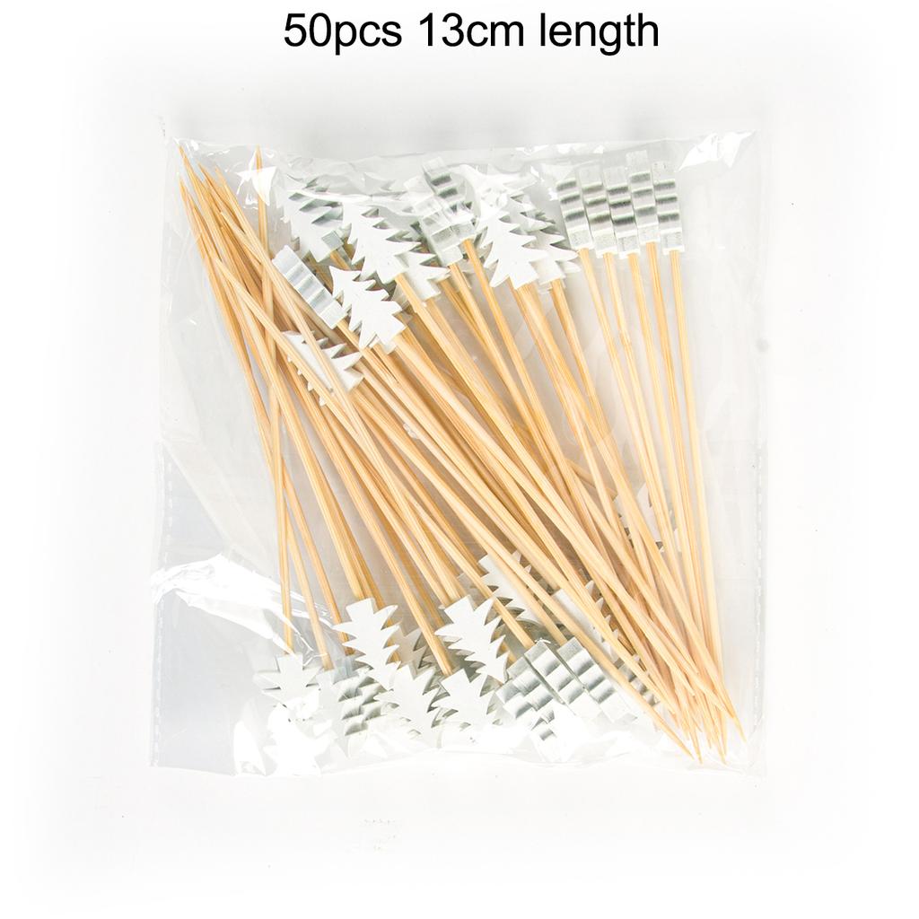 50 ks Vánoční párátka na jídlo Párátka Dezertní bufet Salát Ovocná vidlička Dort Muffin Vánoční párty Špejle Vánoční dekorace Noel navidad 2024