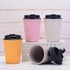 350ml coffee cup double layered water cup portable mini wheat straw coffee cup fashionable car mounted wheat aroma cup  canecas