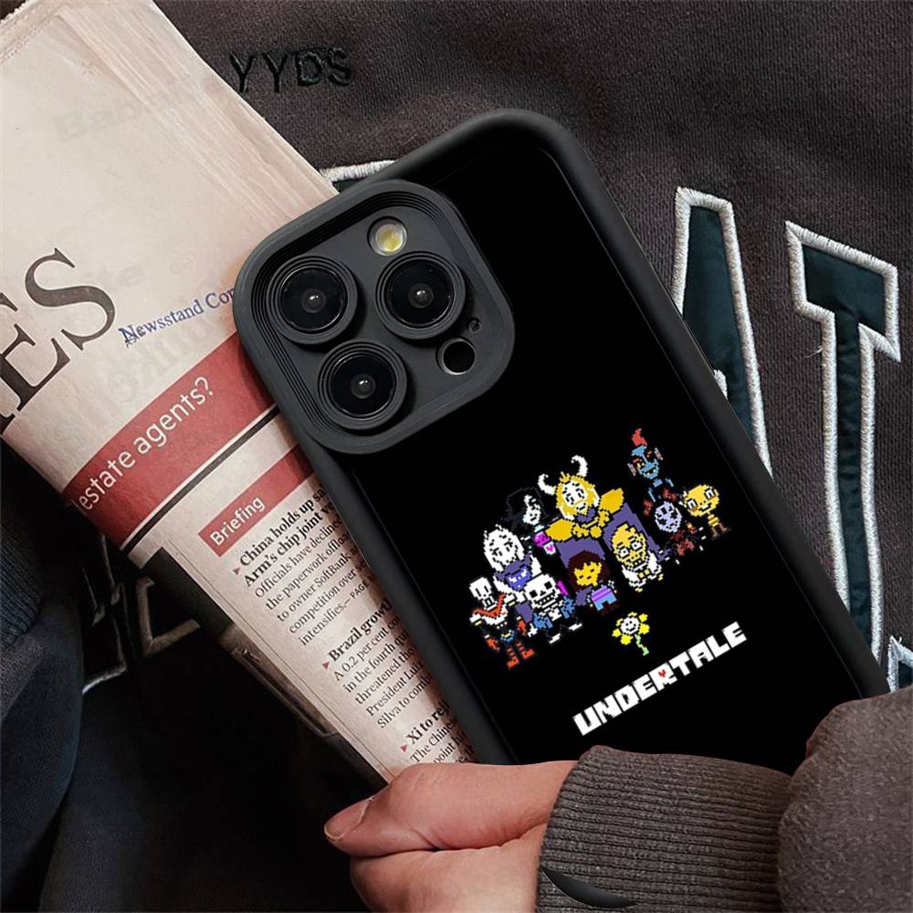 D-Deltarune Ralsei Phone Case For iPhone 16 15 14 Plus 13 12 11 17 Pro Max Pro Soft Cover