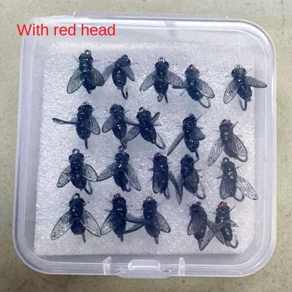20PCS PVC Trout Jigs Spinner Swim Baits Flies Insects Lures New Flies Tackle