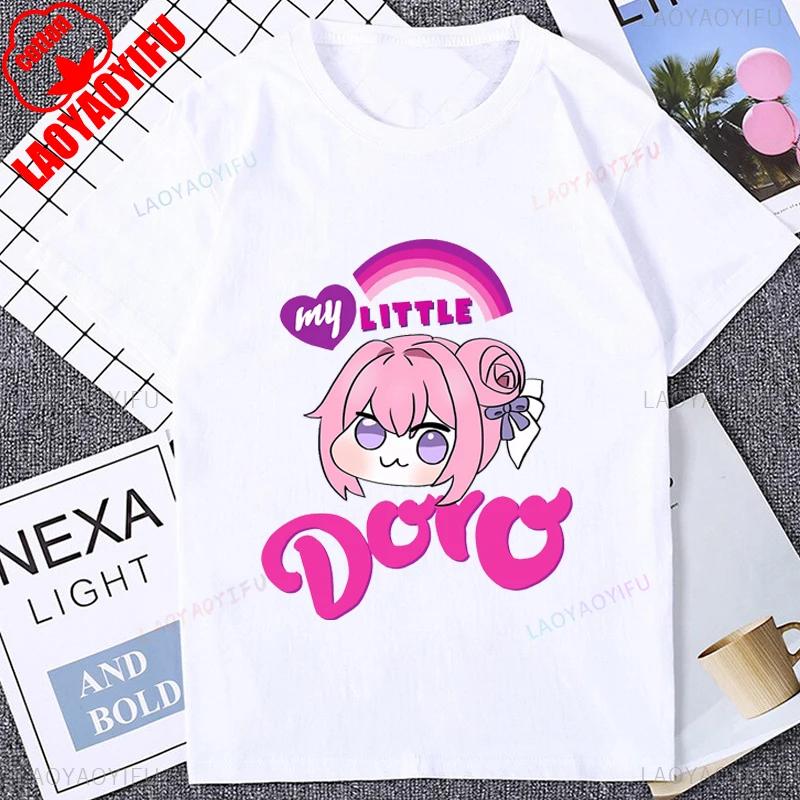 

Смешная футболка с мемом Доро Косплей Никке Аниме Мультяшная Игра Графическая Повседневная Мода Футболка с коротким рукавом Харадзюку Отаку Футболки 4XL