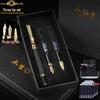 Conjunto de Caneta Tinteiro de Metal de Alta Qualidade Yongsheng: Pacote de Arte Caligráfica de 3 Peças para Homens e Mulheres, Inclui Cartucho de Tinta Especial para Estudantes.