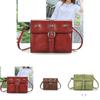 Shoulder Bag Crossbody Handbag Pu Leather Women Flap Chic Square Large Capacity