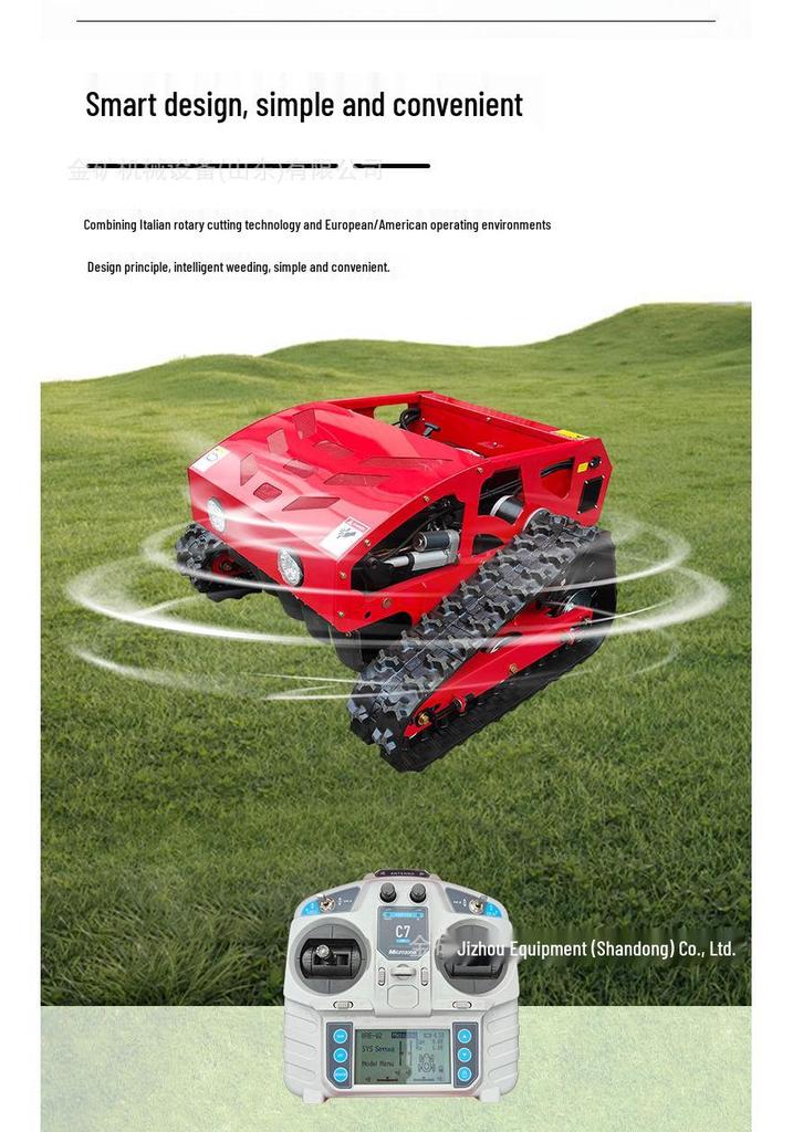 Remote Control Lawn Mower for Slope Climbing, Weeding, and Mulching