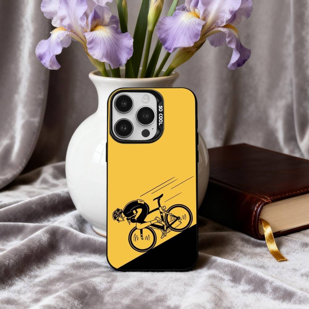 T-Tour De France B-Bike R-Rainbow Phone Case For iPhone17,16,15,14,13,12,11 Plus,Pro Max Black Candy silver phone case