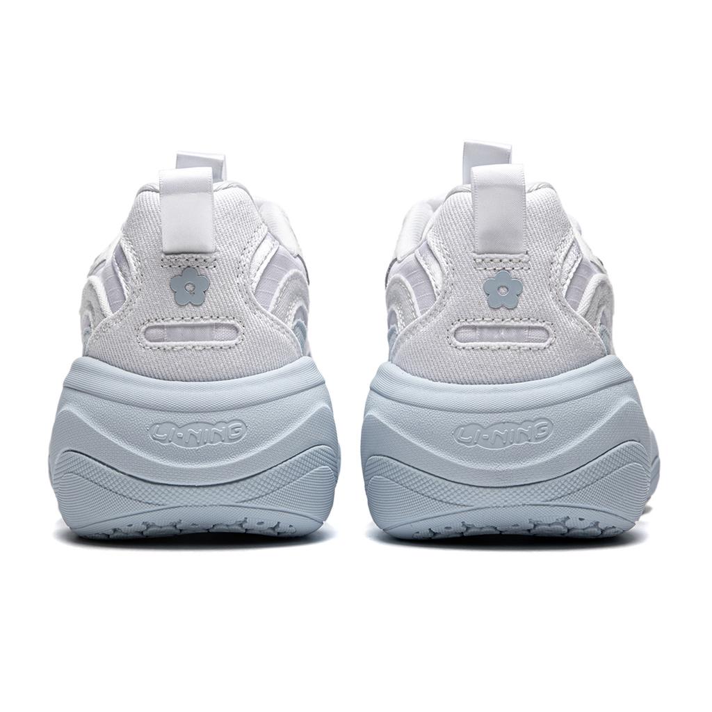 Li Ning Honey V2 Synthetic Leather Comfortable Versatile Non-Slip Wear-Resistant Low-Top Casual Shoes Women Casual Shoes White AGCU296-5