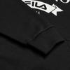 Fila Milano Series Classic Trendy Fashion Sports Versatile Printed Loose Knit Hoodie Men Hoodies F11M545202FBK