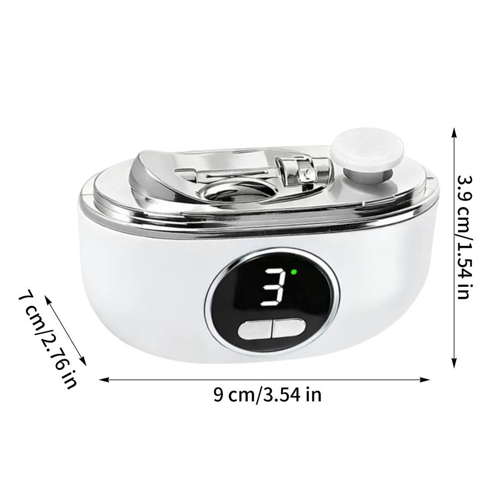 

Home Electric Nail Clipper USB Rechargeable Quiet LED Trimmer Electric Fingernail Clippers for Friends Students Adults Men Women