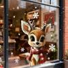 2026 New Year Christmas Decal Reindeer Snowflake Decorations Waterproof PVC Sticker for Indoor Window Wall Glass Door 55KF