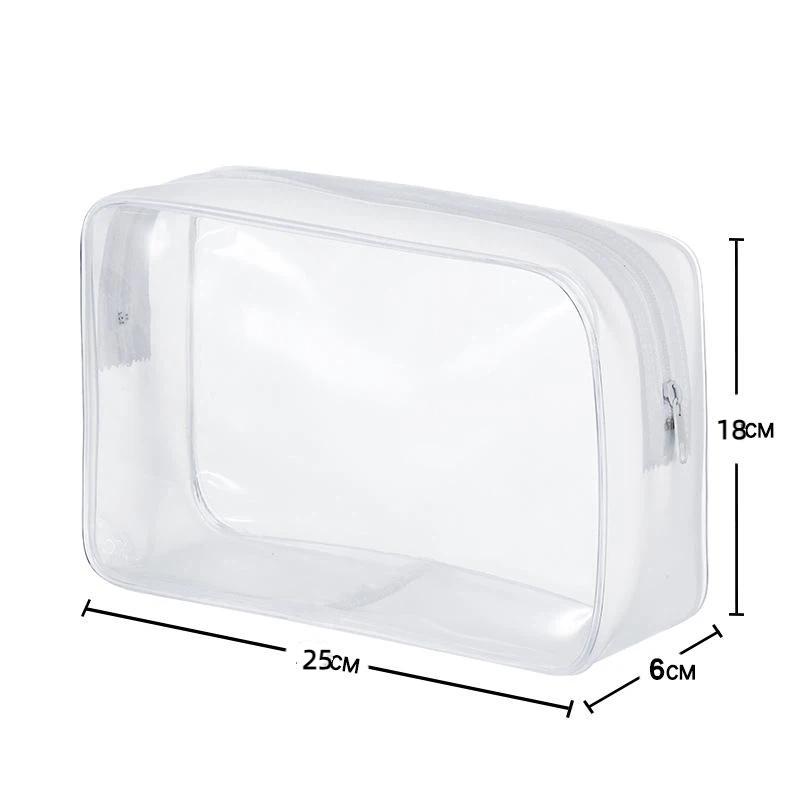 1/3Pcs Portable Travel Wash Bag Female Transparent Waterproof Makeup Storage Pouch Large Capacity Cosmetic Organizer Case