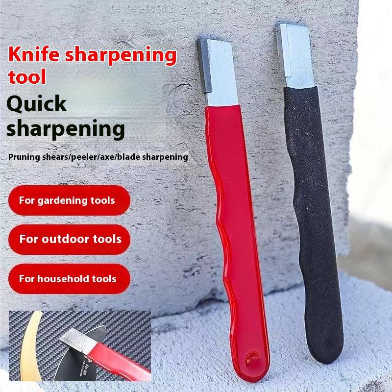 2Pcs Professional Tungsten Diamond Ceramic Knife Scissors Sharpener For All Blades Kitchen Garden Shears Sharpening Tool