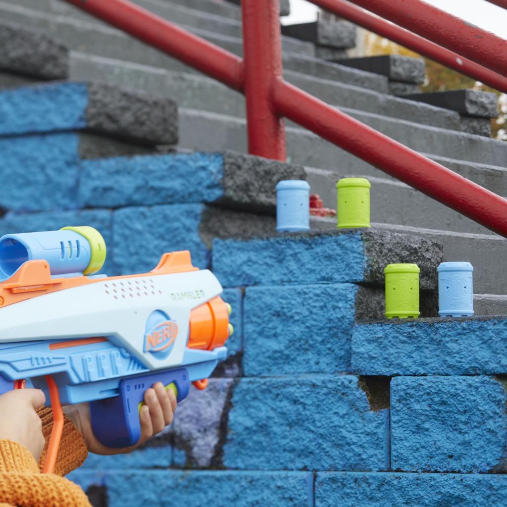 Hasbro Nerf Elite Rookie Blaster with 32 Nerf Elite Darts and 4 Nerf Blaster for Outdoor Ages Authentic Christmas Christmas Christmas Present (HASBRO)