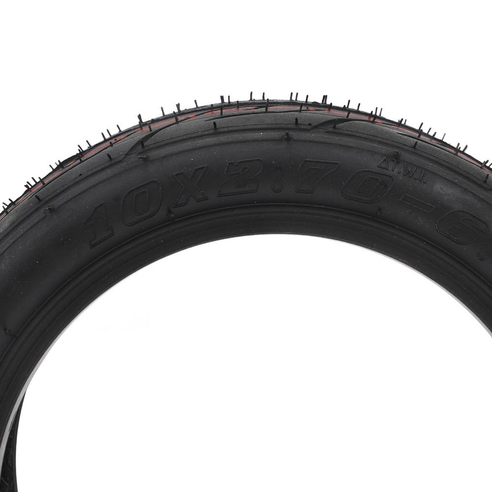 Black Electric Scooter Tire 10 x 2.70-6.5 Tubeless Tire Durable Vacuum Tire Electric Scooter