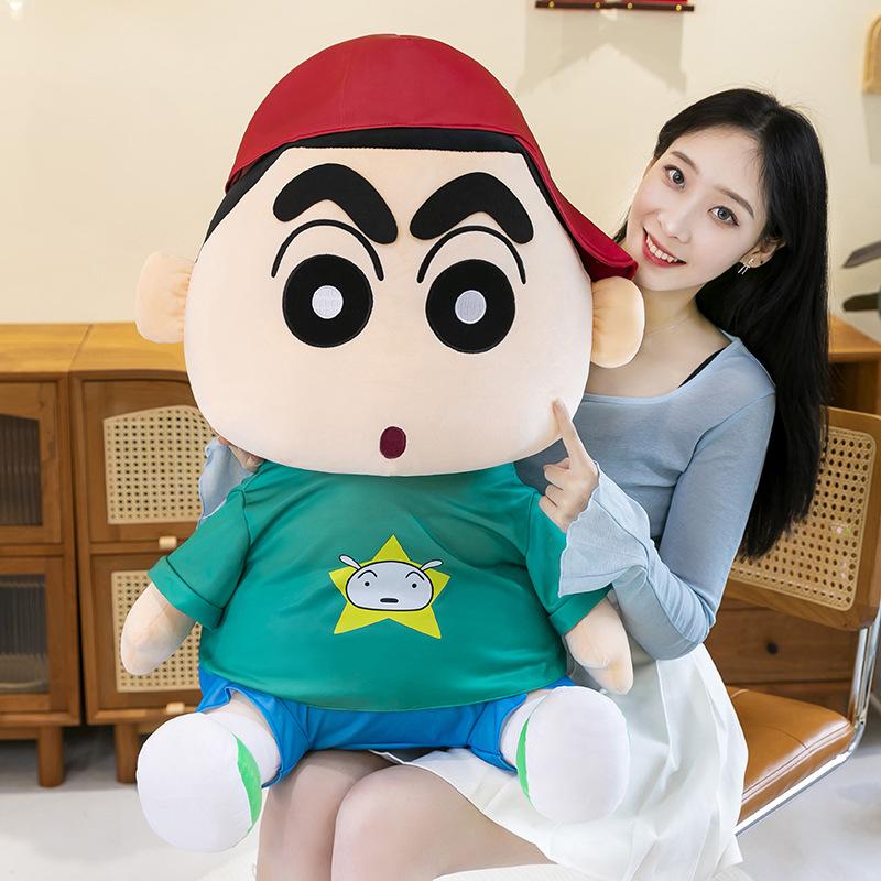 Cross-border cartoon sweater crayon small new plush toy cute doll doll children birthday gift sleeping pillow