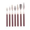 7Pcs Stainless Steel Oil Painting Knives Artist Crafts Spatula Palette Knife Mixing Knife Scraper Art Tools