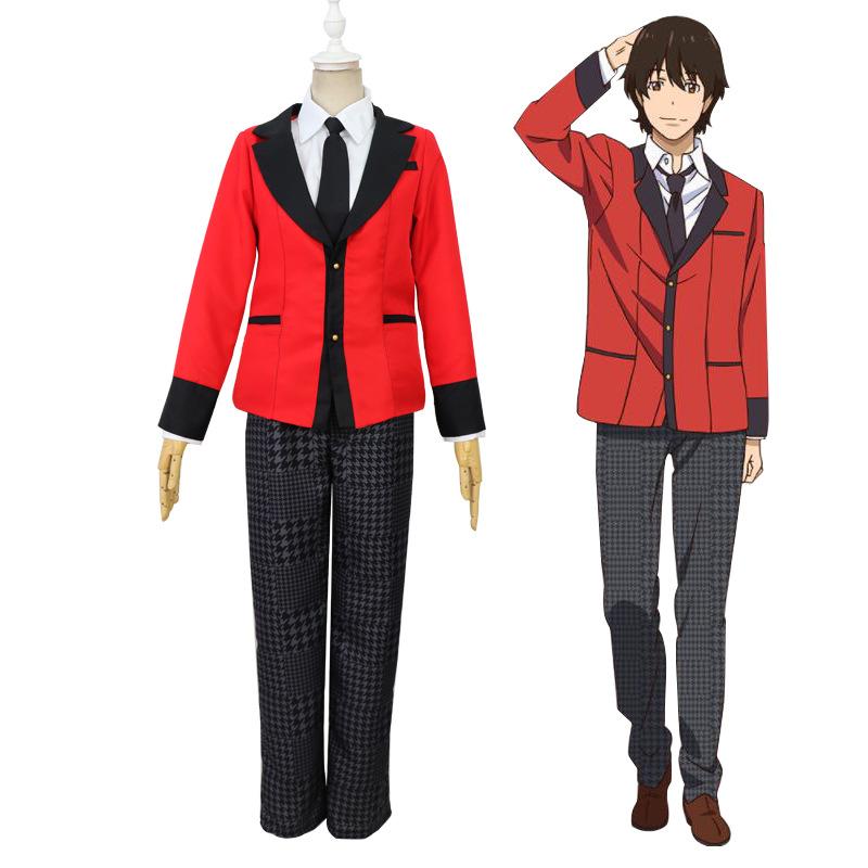 Kakegurui Jabami Yumeko Ryota Suzui Uniform Cosplay Costume Halloween Suit Dress
