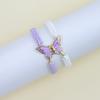 Fashion European American Style Butterfly Enamel Jewelry Four Piece Set For Women