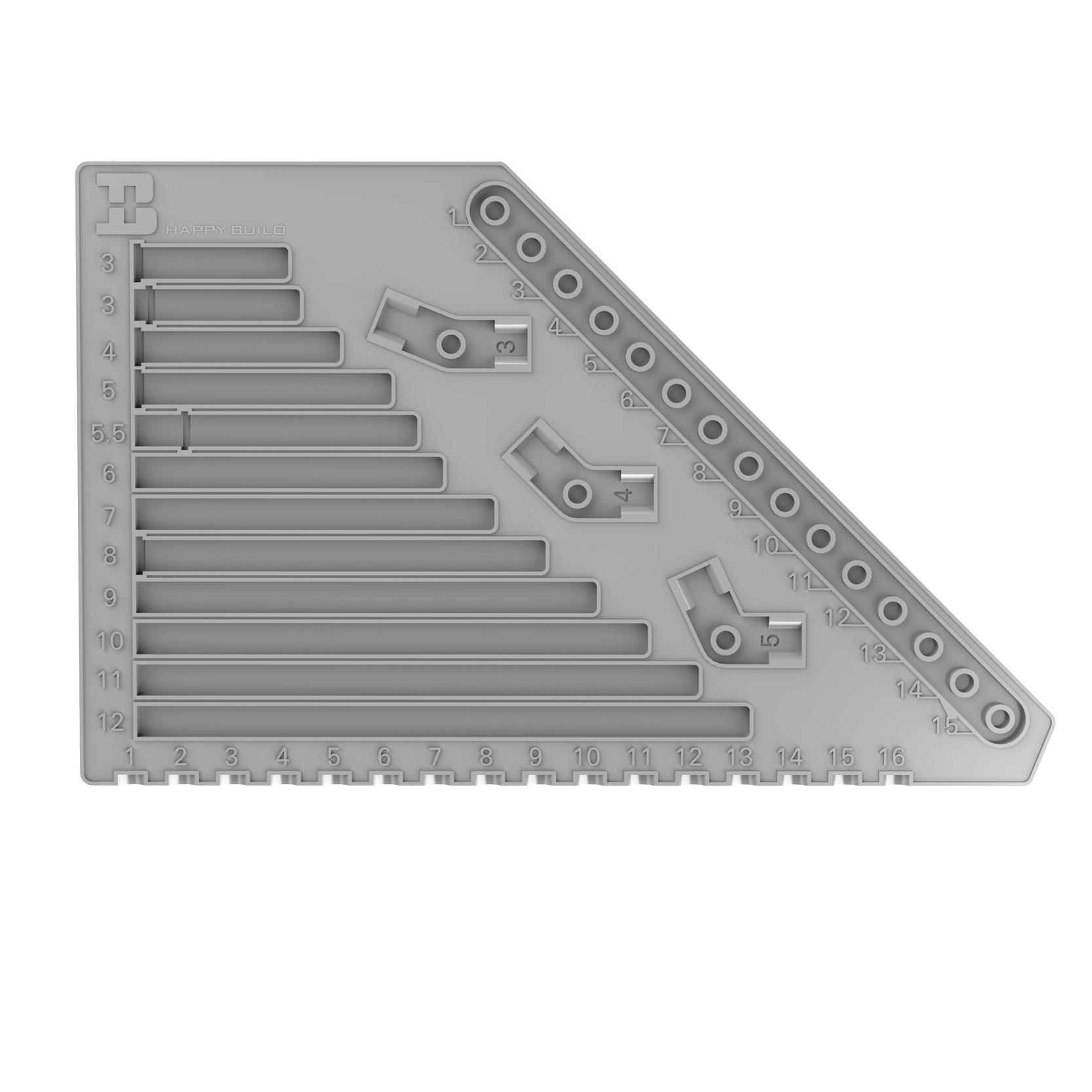 Xinyuechuang Multifunctional Building Blocks Ruler for Kids - Educational and Creative Hands-on Stationery Gift.