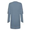 Women Fashion Casual Color Color Loose V-neck Stitching Long-sleeved Knitted Dress