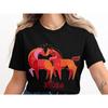 Mondneujahr 2026 T-Shirt Jahr des Pferdes Chinesisches Tierkreiszeichen T-Shirt Kreatives Design Frohes Neues Jahr Herren Damen T-Shirt Baumwoll-Oberteile