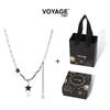 Men's Black Star Pendant Necklace - High-End Niche Design Clavicle Chain Accessory