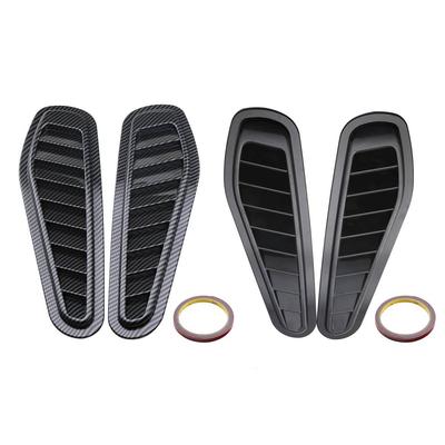 2 STÜCKE Auto Air Flow Vent Aufkleber Haube Luftstrom Einlass Abdeckung Dekor Panel Dekoration Auto Simulation Lufteinlass Dekorative Aufkleber