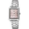 Casio Standard Quartz Women's Wristwatch LTP-V007D-4E Ice Pink Metal Band Imported Model