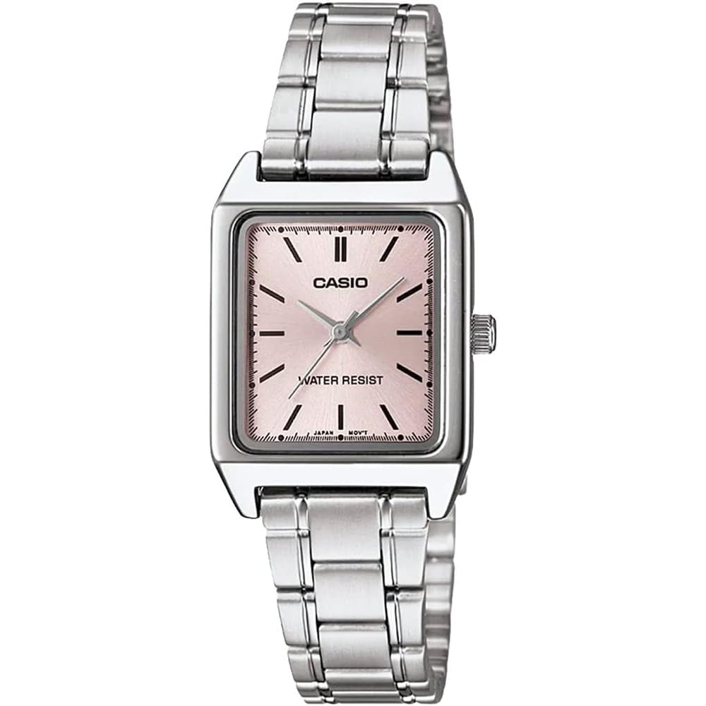 

Casio Standard Quartz Women s Wristwatch LTP-V007D-4E Ice Pink Metal Band Imported Model