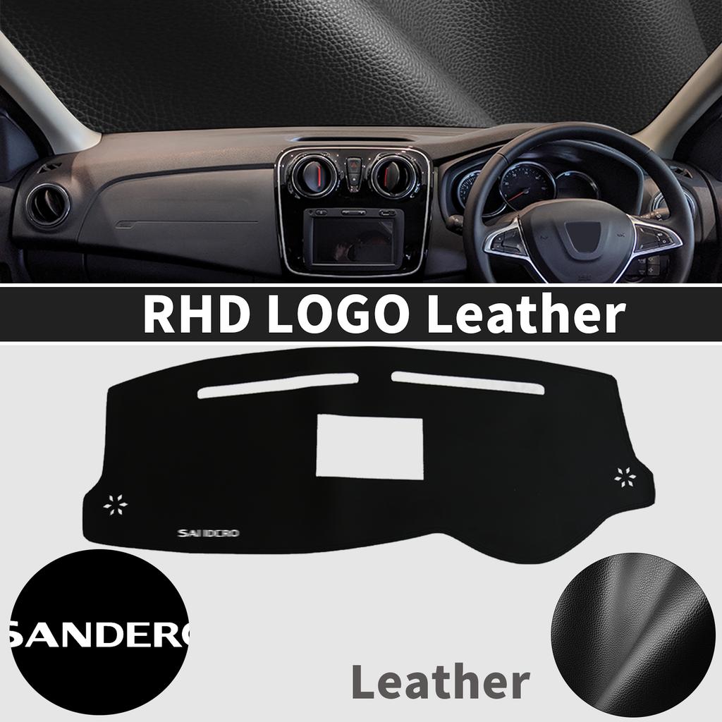Für Dacia Renault Sandero -2013 Stepway II 2 RS Linkslenker Leder Armaturenbrettabdeckung Armaturenbrett Abdeckmatte DashMat Sonnenschutz Schutzteppich