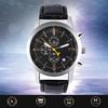 Fashionable Men Women Wristwatch Analog PU Band Wrist Watch(Brown)
