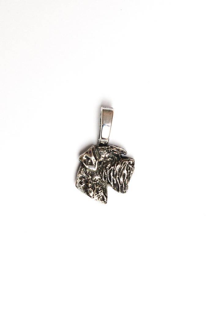 Schnauzer I - Dog necklace, silver-plated pendant for the dog lover, subtle jewellery by Art-Dog