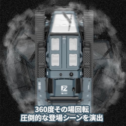 Ritaosan Caterpillar RC Car for Kids, Popular Off-Road RC Tank, 27cm, High-Speed, 2.4Ghz, 360 Rotation, LED Lights, Openable Doors, Rechargeable, Inc