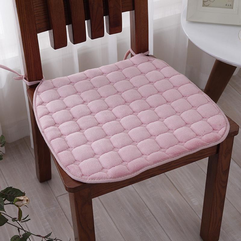 Thick Winter Plush Non-slip Chair Cushion for Dining or Office