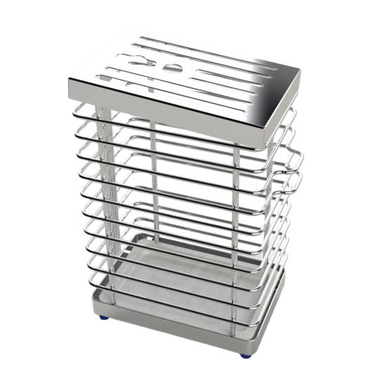 

Универсальный держатель для резаков из нержавеющей стали, дренажный дизайн, вентилируемый, нескользящий, надежный кухонный органайзер для столешницы, домашнего ресторана