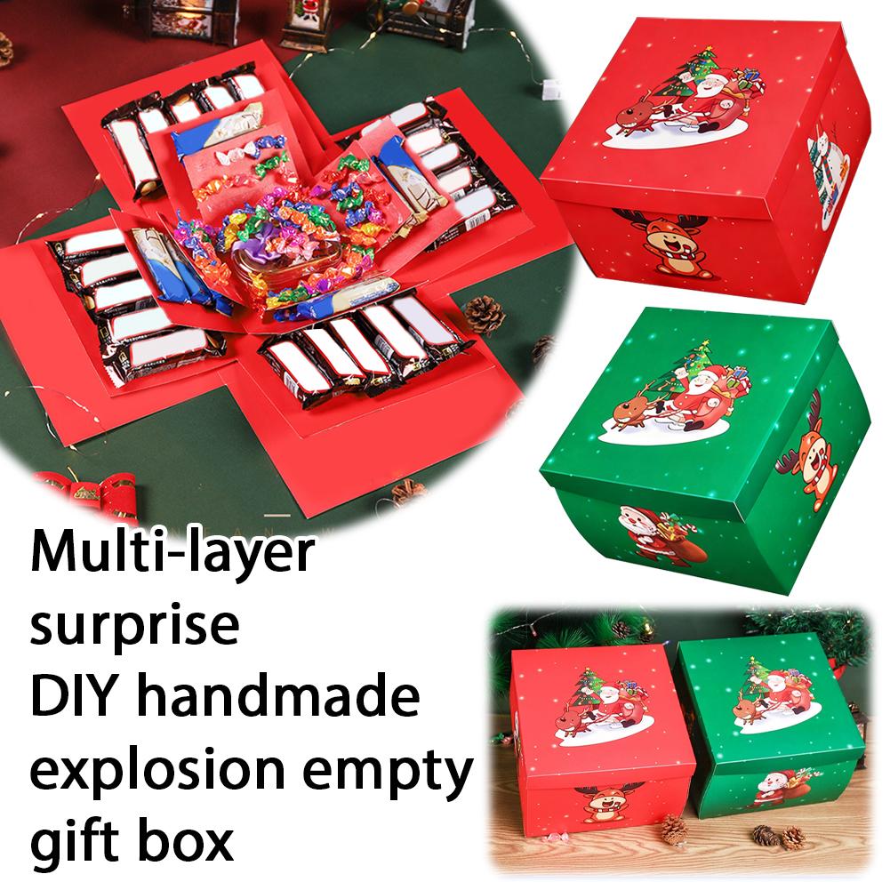 Surprise Explosion Box For Christmas DIY Easy To Install Creative Gift For Christmas New Year Kids Surprise Gift Box