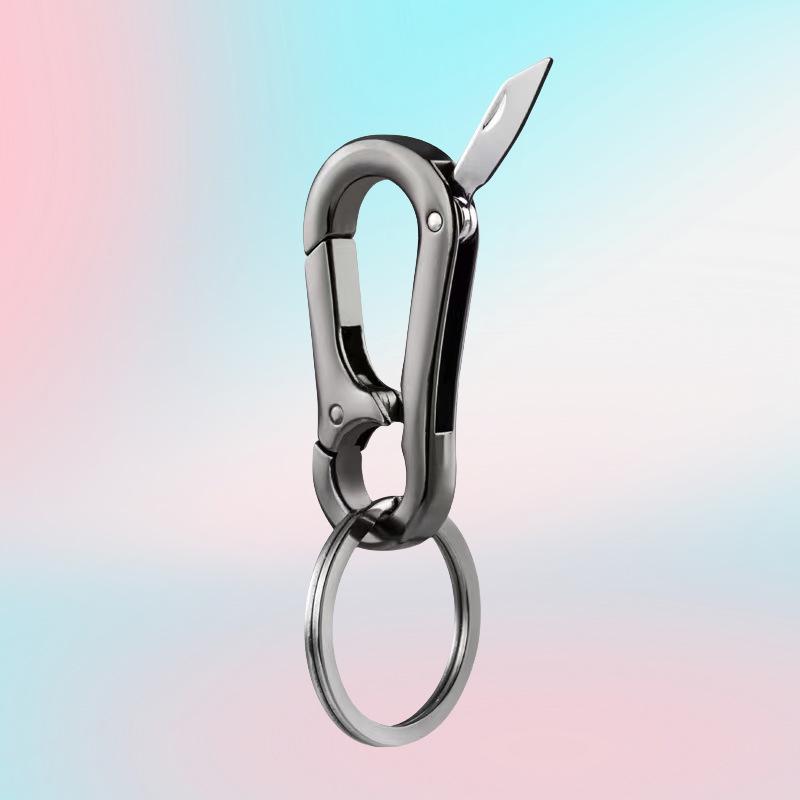 Personalized Multi-Functional Keychain: Knife, Bottle Opener, Waist Clip - Trendy and Creative