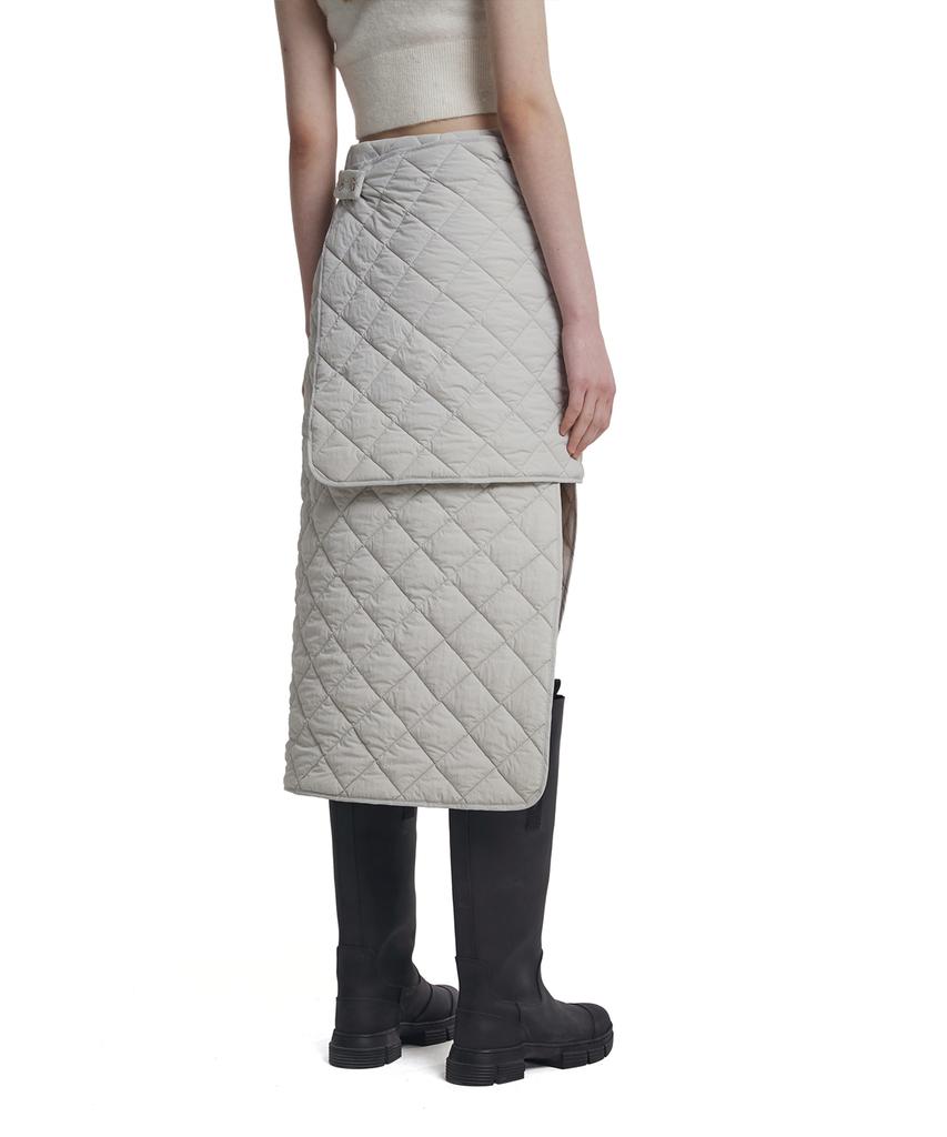 Trunk Project Detachable Quilted Skirt_White