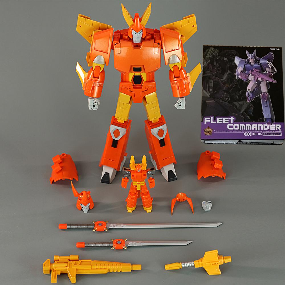 Transformationsspielzeug MHZ Cyclonus MH01 Hurricane MH01B Fanstoys FT29 G1 Serie Actionfigur Verformbarer Roboter Legierung Anime Modell