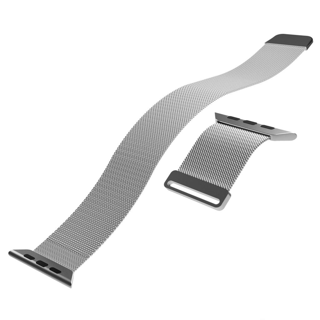 Pasek Ze Stali Nierdzewnej Puro Milanese Do Apple Watch 38 / 40 / 41 Mm - Srebrny