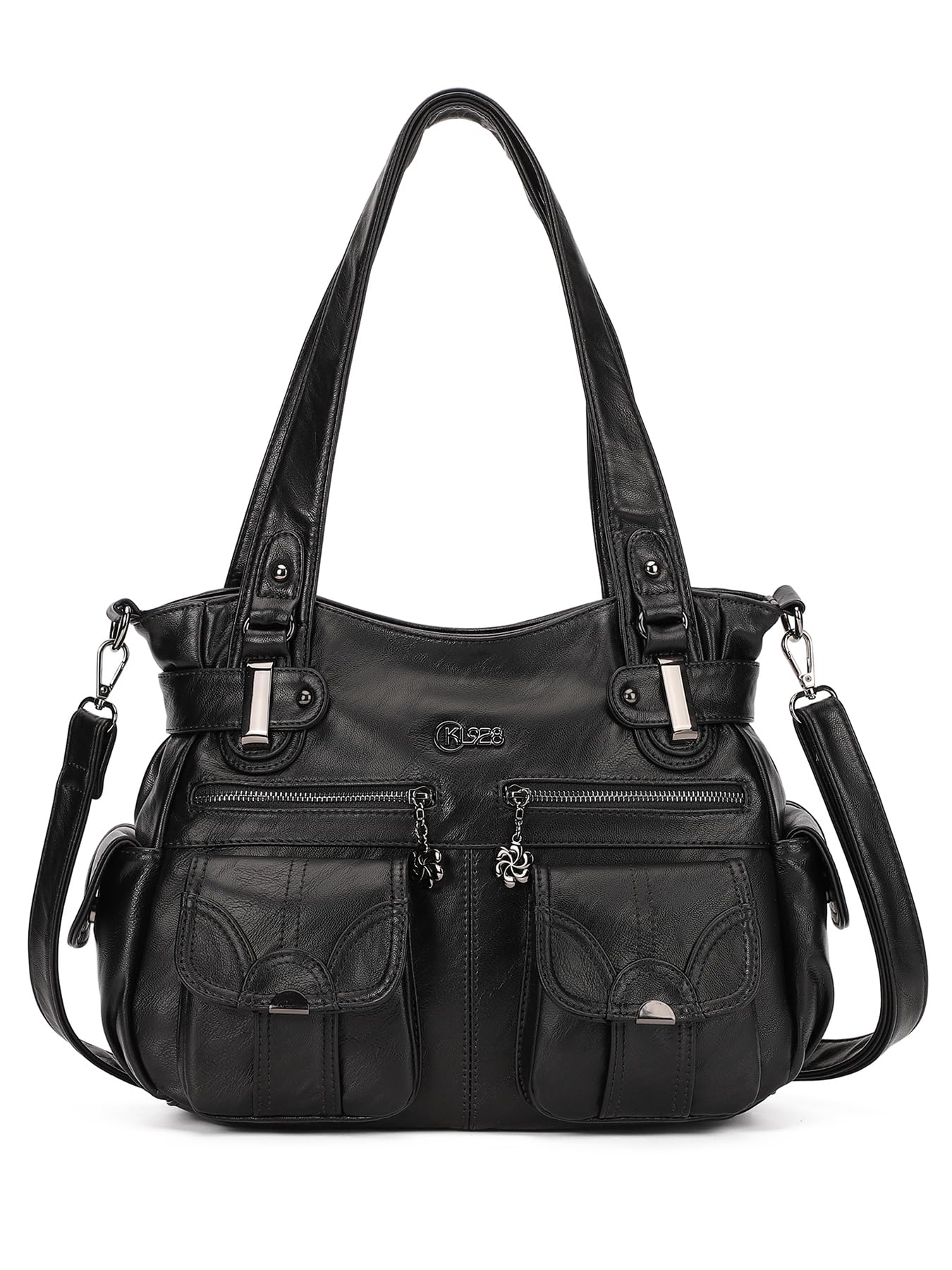 

Handbag for shoulder crossbody large tote A4 commuter bag [KL928] women, bag, bag, PU, popular, 3-way, capacity, bag, compatible, crossbody, handbag,