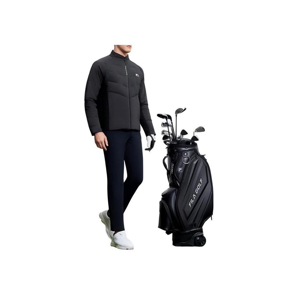 New FILA Down Jacket Men's Pitch Black A11M345910F-BK