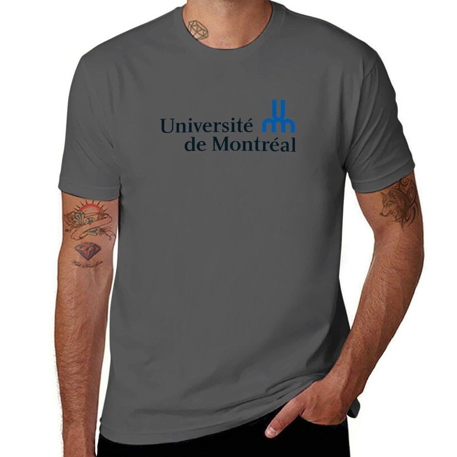 

Montreal university seal T-Shirt t shirts for man cotton soft t shirt custom print T-Shirt 4XL