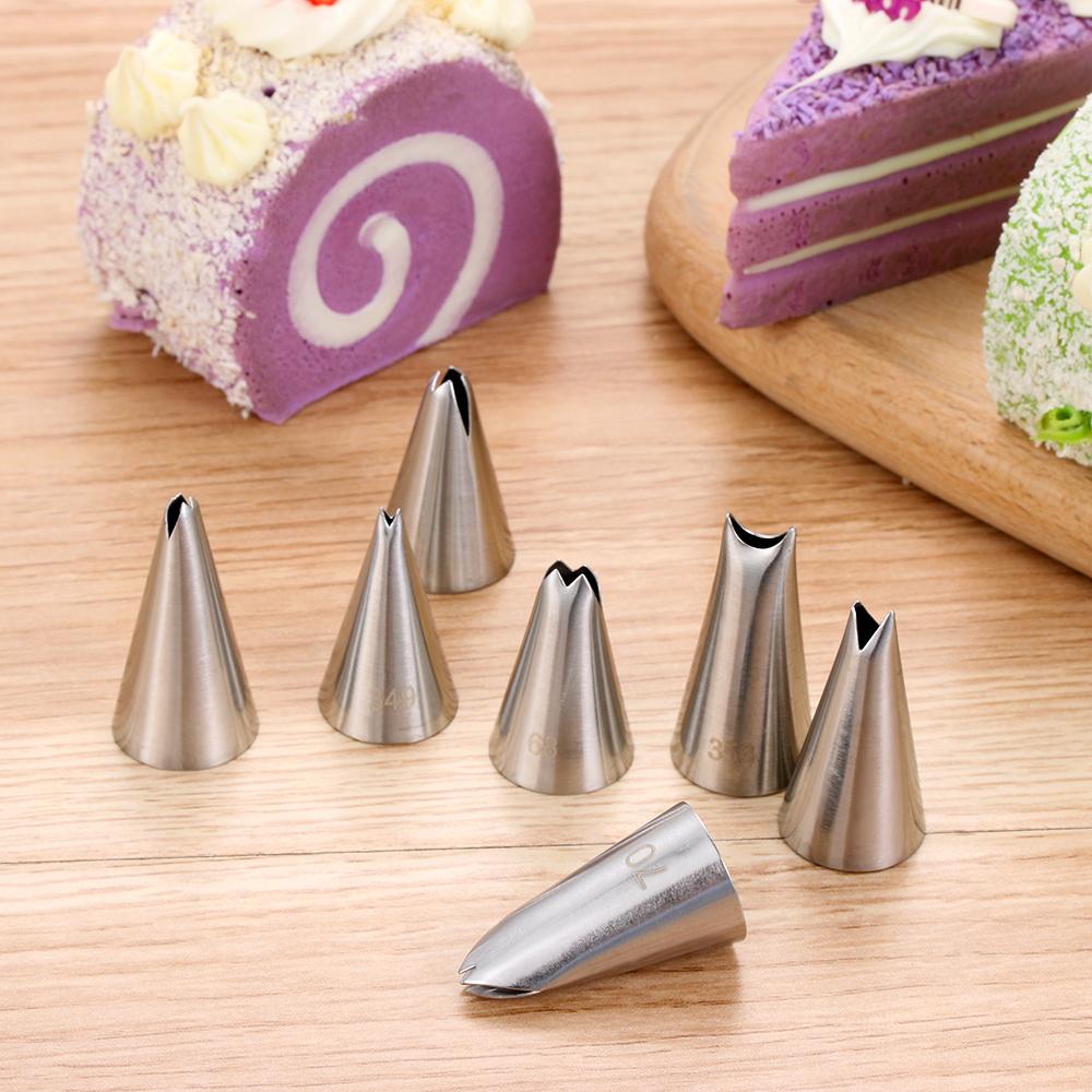 Pastry Tips Stainless Steel Cupcake Baking Mold Flower Nozzle Icing Piping Nozzles Ice Cream Tool