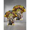 Monster Pattern 3D Printed Children's T-shirt, Boys' Fun Short Sleeved Top