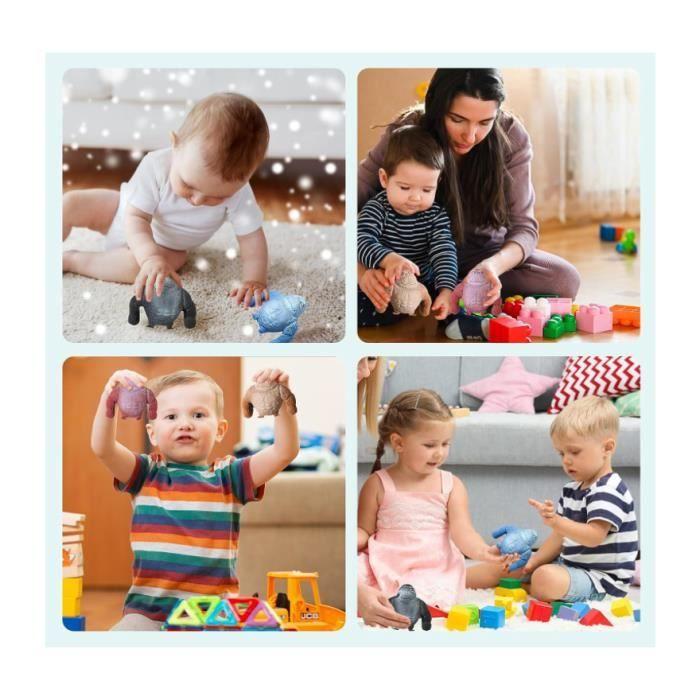 Squishy Monkey Stress Relief Toy - Latex Gorilla Figurine - 4PCS