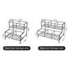 Black Coffee Syrup Rack Metal Kitchen Storage Shelves  for Cabinet Cafe Countertop