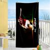 Ac Milan Soccer Action Beach Towel High Absorbency & Quick-Dry Comfortable Lightweight Suitable for Swimming, Gym, Camping, Yoga Vacation