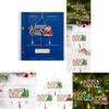Stunning Wood Christmas Tree Hanging Ornament Merry Christmas With Elegant Design