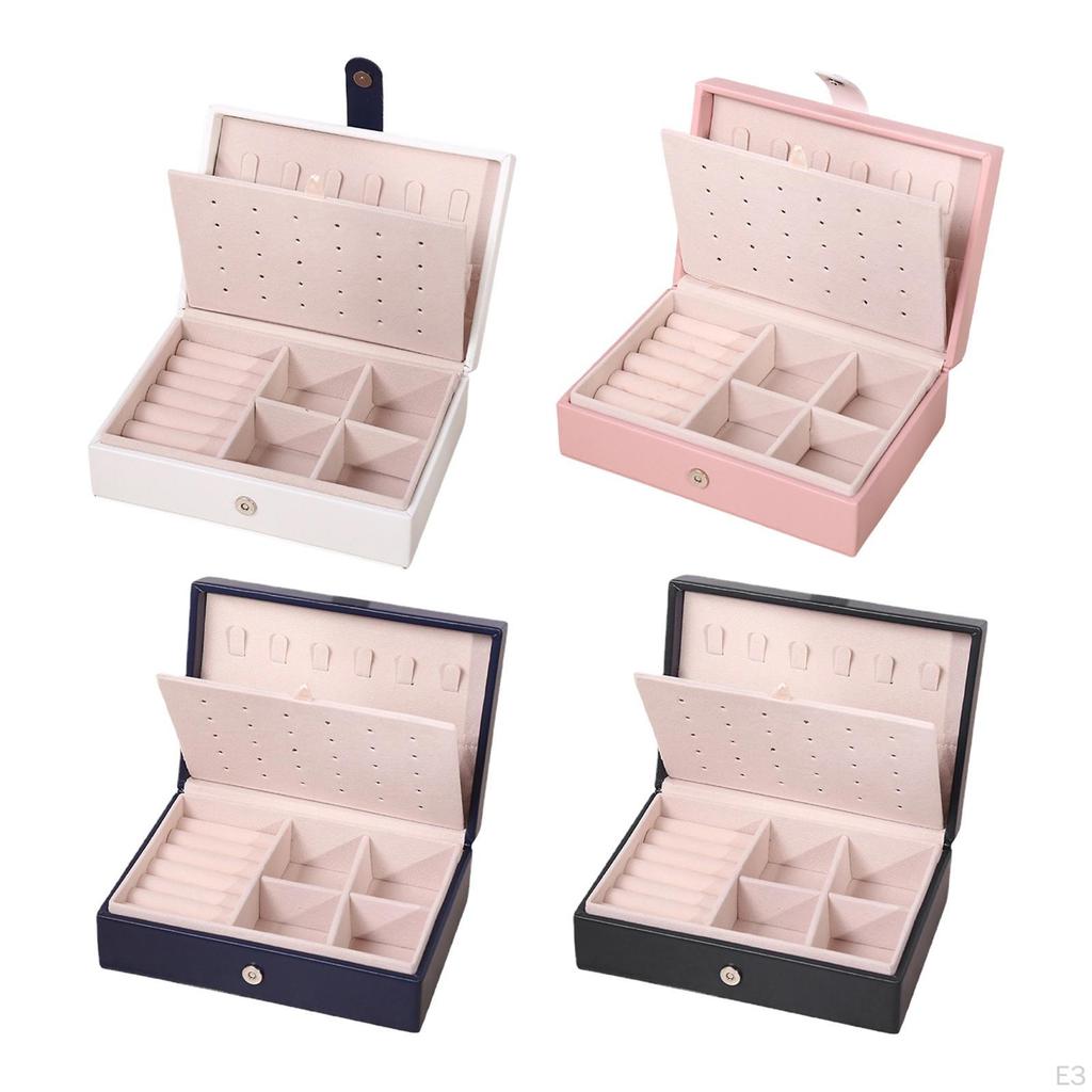 Jewelry Box Display Bangle with Flip Open Lid Organizer Storage Case Daughter