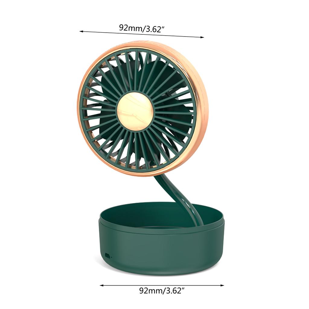 Car Fan Flexible Gooseneck 3 Speeds USB Cooling Fan Low Noise Portable Auto Cooler Fit for Laptop Notebook Office Summer